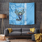 Custom NSW Blues Rugby Tapestry Cockroaches Polynesian Pattern Tropical Vibes