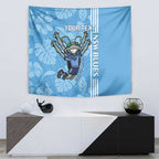 Custom NSW Blues Rugby Tapestry Cockroaches Polynesian Pattern Tropical Vibes