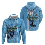 Custom NSW Blues Rugby Zip Hoodie Cockroaches Polynesian Pattern Tropical Vibes