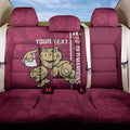 Custom QLD Maroons Rugby Back Car Seat Cover Cane Toads Polynesian Pattern Tropical Vibes