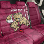 Custom QLD Maroons Rugby Back Car Seat Cover Cane Toads Polynesian Pattern Tropical Vibes