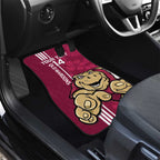 Custom QLD Maroons Rugby Car Mats Cane Toads Polynesian Pattern Tropical Vibes