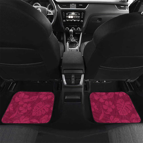 Custom QLD Maroons Rugby Car Mats Cane Toads Polynesian Pattern Tropical Vibes