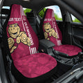 Custom QLD Maroons Rugby Car Seat Cover Cane Toads Polynesian Pattern Tropical Vibes