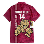 Custom QLD Maroons Rugby Family Matching Mermaid Dress and Hawaiian Shirt Cane Toads Polynesian Pattern Tropical Vibes