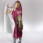 Custom QLD Maroons Rugby Hooded Blanket Cane Toads Polynesian Pattern Tropical Vibes