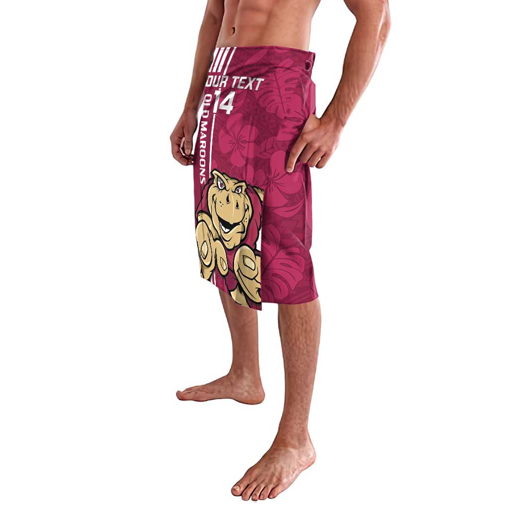 Custom QLD Maroons Rugby Lavalava Cane Toads Polynesian Pattern Tropical Vibes