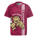 Custom QLD Maroons Rugby Rugby Jersey Cane Toads Polynesian Pattern Tropical Vibes