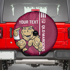 Custom QLD Maroons Rugby Spare Tire Cover Cane Toads Polynesian Pattern Tropical Vibes