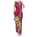 Custom QLD Maroons Rugby Tank Maxi Dress Cane Toads Polynesian Pattern Tropical Vibes