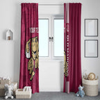 Custom QLD Maroons Rugby Window Curtain Cane Toads Polynesian Pattern Tropical Vibes