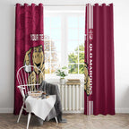 Custom QLD Maroons Rugby Window Curtain Cane Toads Polynesian Pattern Tropical Vibes