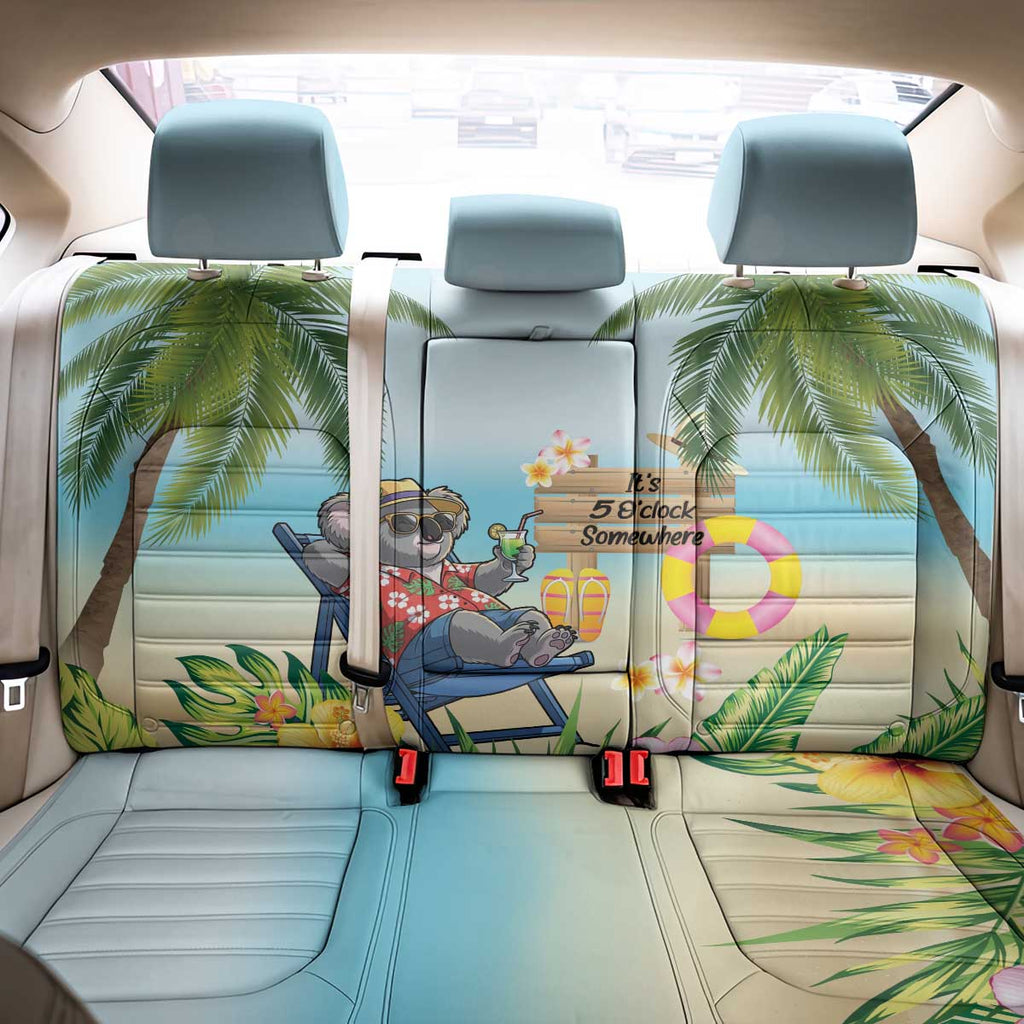 Chilling Koala Australia Back Car Seat Cover It's 5 O’Clock Somewhere Tropical Vibes - Aussie Hoodie