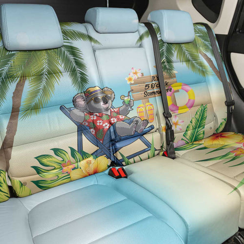Chilling Koala Australia Back Car Seat Cover It's 5 O’Clock Somewhere Tropical Vibes - Aussie Hoodie