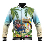 Chilling Koala Australia Baseball Jacket It's 5 OClock Somewhere Tropical Vibes LT14