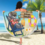 Chilling Koala Australia Beach Blanket It's 5 O’Clock Somewhere Tropical Vibes - Aussie Hoodie