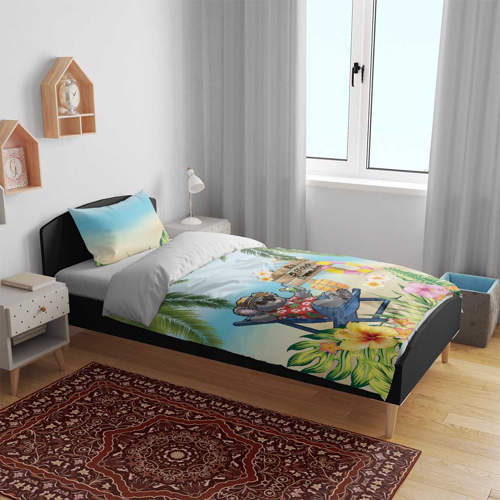 Chilling Koala Australia Bedding Set It's 5 O’Clock Somewhere Tropical Vibes - Aussie Hoodie