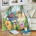 Chilling Koala Australia Blanket It's 5 O’Clock Somewhere Tropical Vibes - Aussie Hoodie