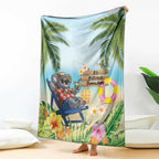 Chilling Koala Australia Blanket It's 5 O’Clock Somewhere Tropical Vibes - Aussie Hoodie
