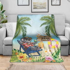 Chilling Koala Australia Blanket It's 5 O’Clock Somewhere Tropical Vibes - Aussie Hoodie