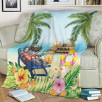 Chilling Koala Australia Blanket It's 5 O’Clock Somewhere Tropical Vibes - Aussie Hoodie
