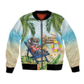 Chilling Koala Australia Bomber Jacket It's 5 O’Clock Somewhere Tropical Vibes - Aussie Hoodie