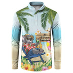 Chilling Koala Australia Button Sweatshirt It's 5 O’Clock Somewhere Tropical Vibes - Aussie Hoodie
