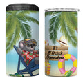 Chilling Koala Australia 4 in 1 Can Cooler Tumbler It's 5 O’Clock Somewhere Tropical Vibes - Aussie Hoodie