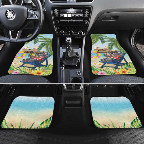 Chilling Koala Australia Car Mats It's 5 O’Clock Somewhere Tropical Vibes - Aussie Hoodie