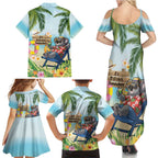 Chilling Koala Australia Family Matching Summer Maxi Dress and Hawaiian Shirt It's 5 O’Clock Somewhere Tropical Vibes - Aussie Hoodie
