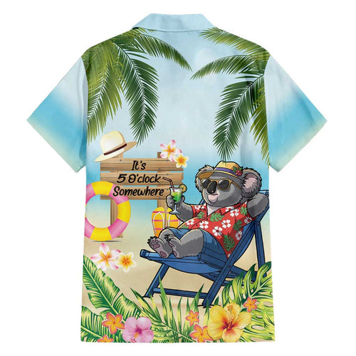 Chilling Koala Australia Family Matching Tank Maxi Dress and Hawaiian Shirt It's 5 O’Clock Somewhere Tropical Vibes - Aussie Hoodie