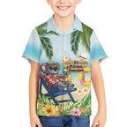 Chilling Koala Australia Kid Hawaiian Shirt It's 5 O’Clock Somewhere Tropical Vibes - Aussie Hoodie