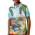 Chilling Koala Australia Kid Polo Shirt It's 5 O’Clock Somewhere Tropical Vibes - Aussie Hoodie