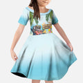 Chilling Koala Australia Kid Short Sleeve Dress It's 5 O’Clock Somewhere Tropical Vibes - Aussie Hoodie