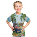 Chilling Koala Australia Kid T Shirt It's 5 O’Clock Somewhere Tropical Vibes - Aussie Hoodie