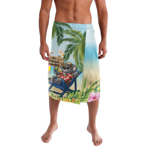 Chilling Koala Australia Lavalava It's 5 O’Clock Somewhere Tropical Vibes - Aussie Hoodie