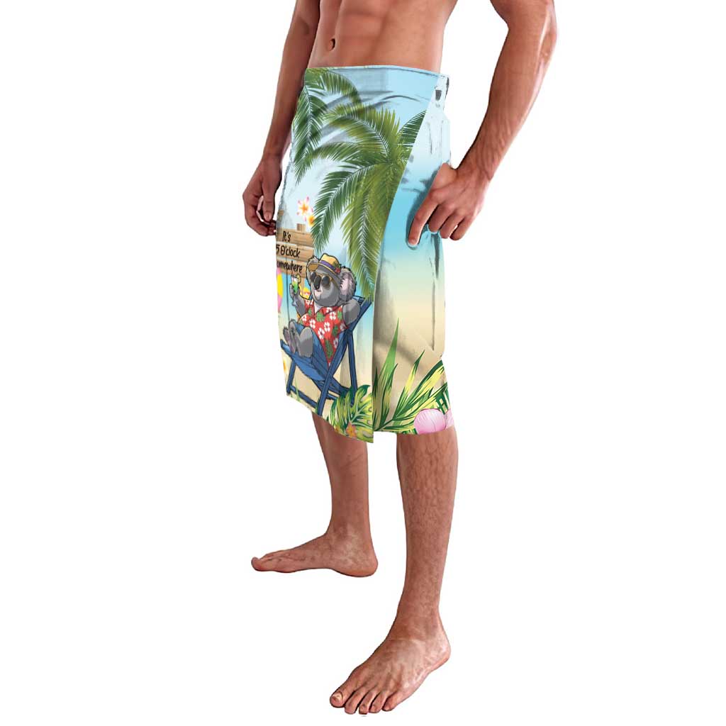Chilling Koala Australia Lavalava It's 5 O’Clock Somewhere Tropical Vibes - Aussie Hoodie