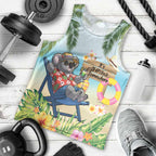 Chilling Koala Australia Men Tank Top It's 5 O’Clock Somewhere Tropical Vibes - Aussie Hoodie