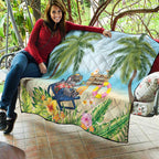 Chilling Koala Australia Quilt It's 5 O’Clock Somewhere Tropical Vibes - Aussie Hoodie