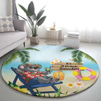 Chilling Koala Australia Round Carpet It's 5 O’Clock Somewhere Tropical Vibes - Aussie Hoodie