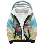 Chilling Koala Australia Sherpa Hoodie It's 5 O’Clock Somewhere Tropical Vibes - Aussie Hoodie
