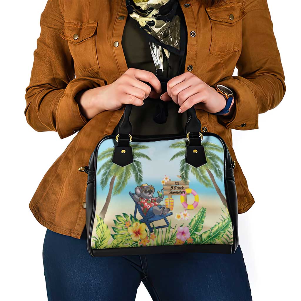 Chilling Koala Australia Shoulder Handbag It's 5 O’Clock Somewhere Tropical Vibes - Aussie Hoodie