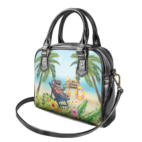 Chilling Koala Australia Shoulder Handbag It's 5 O’Clock Somewhere Tropical Vibes - Aussie Hoodie