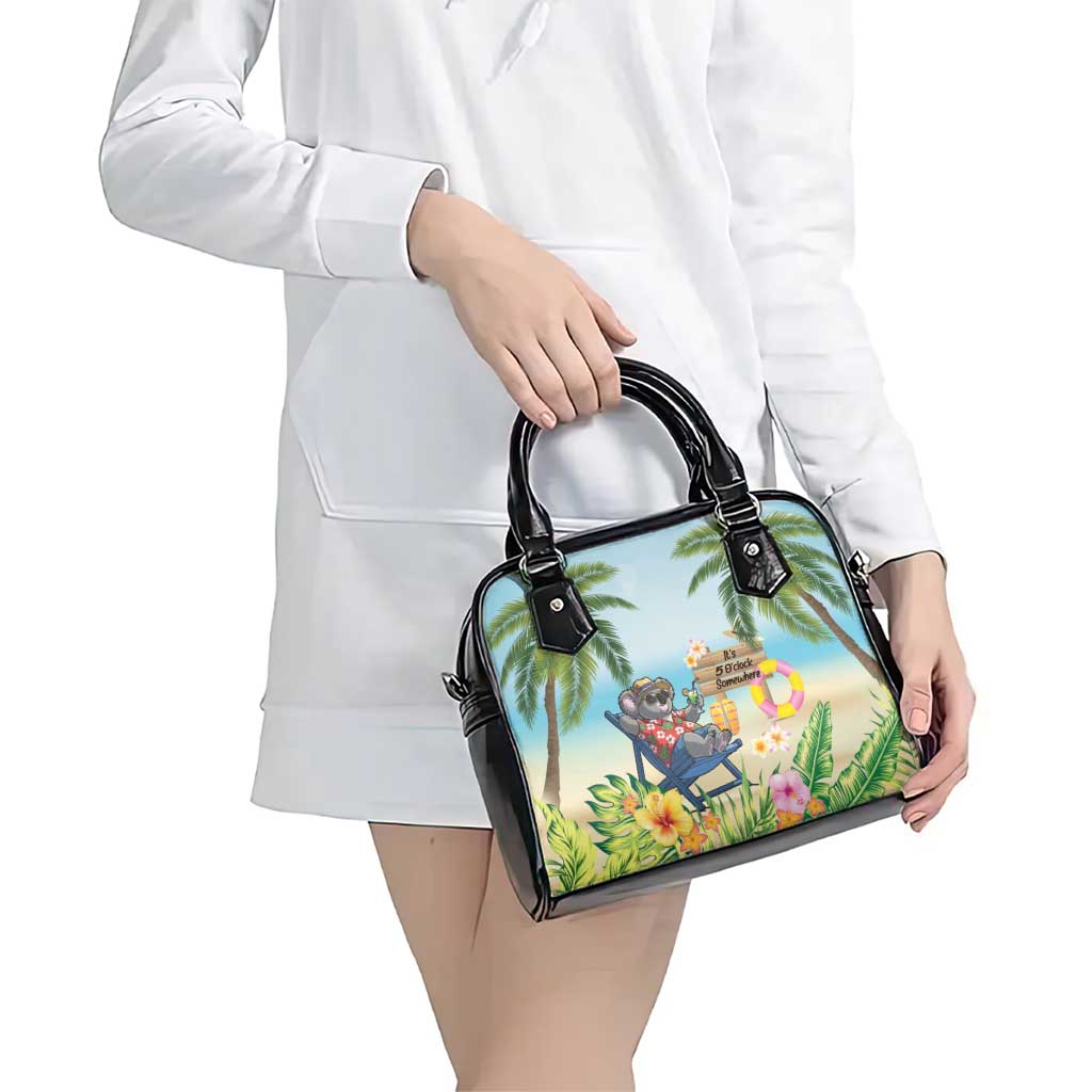 Chilling Koala Australia Shoulder Handbag It's 5 O’Clock Somewhere Tropical Vibes - Aussie Hoodie