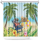 Chilling Koala Australia Shower Curtain It's 5 O’Clock Somewhere Tropical Vibes - Aussie Hoodie