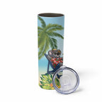 Chilling Koala Australia Skinny Tumbler It's 5 O’Clock Somewhere Tropical Vibes - Aussie Hoodie