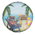 Chilling Koala Australia Spare Tire Cover It's 5 O’Clock Somewhere Tropical Vibes - Aussie Hoodie