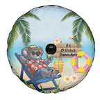 Chilling Koala Australia Spare Tire Cover It's 5 O’Clock Somewhere Tropical Vibes - Aussie Hoodie