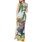 Chilling Koala Australia Tank Maxi Dress It's 5 O’Clock Somewhere Tropical Vibes - Aussie Hoodie