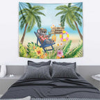 Chilling Koala Australia Tapestry It's 5 O’Clock Somewhere Tropical Vibes - Aussie Hoodie